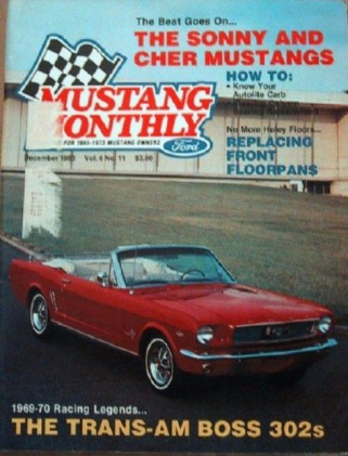 MUSTANG MONTHLY 1983 DEC - SONNY & CHER PONIES FOUND